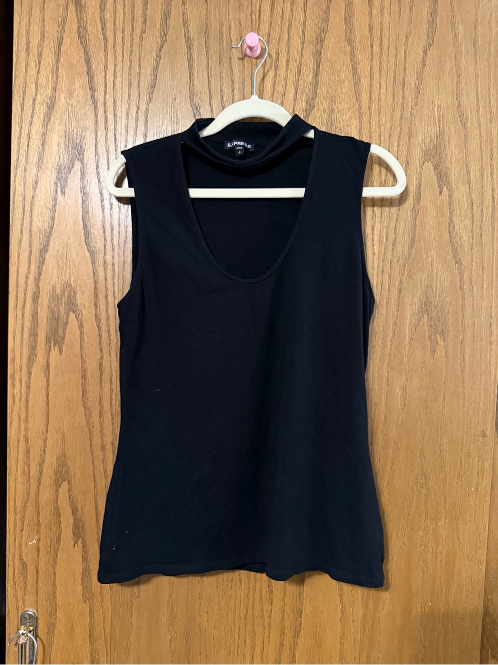 Express Black Sleeveless Scoop Neck Tank Top